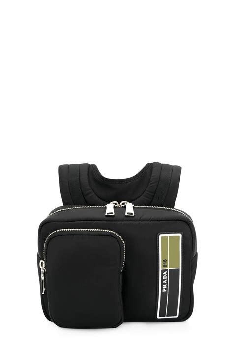 prada technical fabric backpack|Black Technical Fabric Backpack .